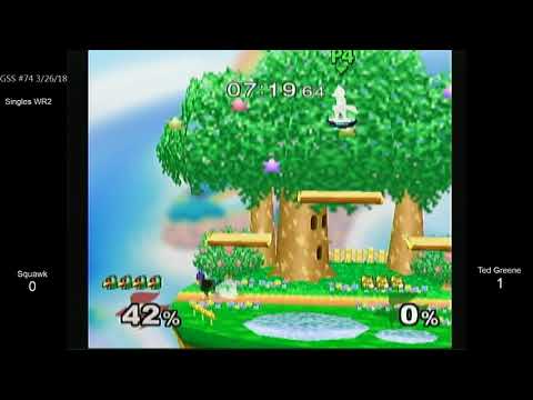 GSS 74 SSBM - Squawk (Falco) vs. Ted Greene (Fox) - Melee WR2