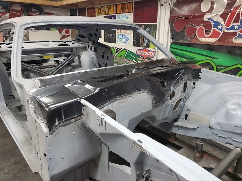 1971 Barracuda Restoration Episode 3 Cowl panel install