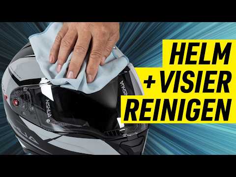 So reinigst du Helm und Visier richtig!