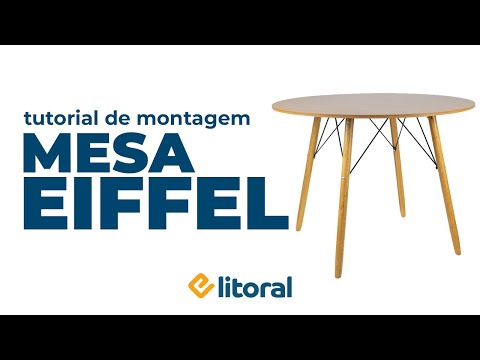 Manual de Montagem - Mesa Eiffel 100cm | E-Litoral