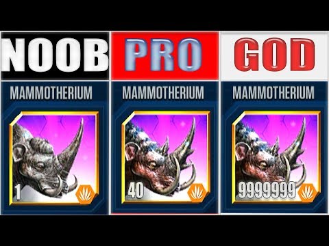 NOOB vs PRO vs GOD vs BEHEMOTH 93 - JURASSIC WORLD THE GAME