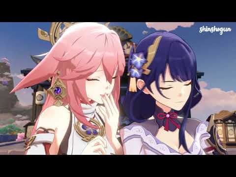 [MMD Genshin Impact] You, pervert Miko! | Yae Miko x Ei