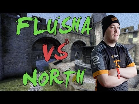CSGO: POV fnatic flusha vs North (28/14) cobblestone @ ECS Season 3 EU Promotion