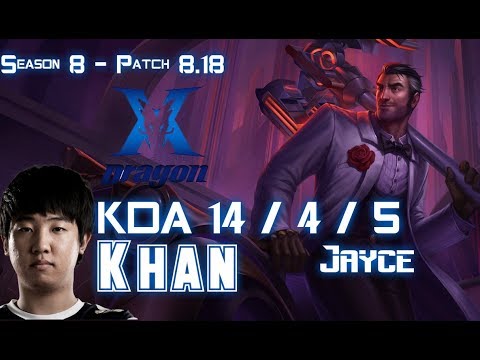 KZ Khan JAYCE vs MISS FORTUNE ADC - Patch 8.18 KR Ranked
