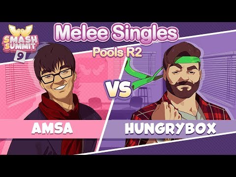 aMSa vs Hungrybox - Swiss Pools: Round 2 Melee Singles - Smash Summit 9 | Yoshi vs Puff