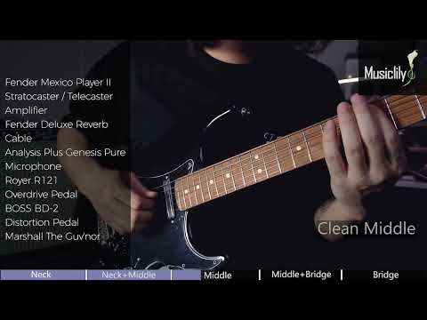 Clean Sound Demo: Musiclily Pro ST-DPHA Alnico 5 Dual Single Coil Sized Humbucker Pickup Set