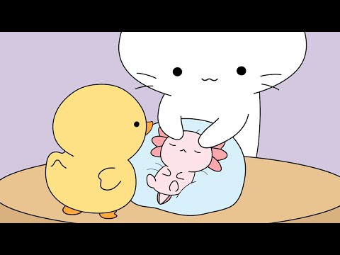 treating the axolotl | ASMR animation