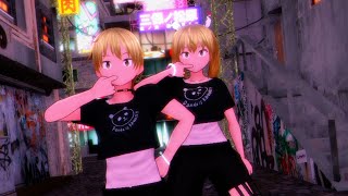 【MMD】漏足姉弟がパンダヒーローを踊ったよ★【オリキャラ】
