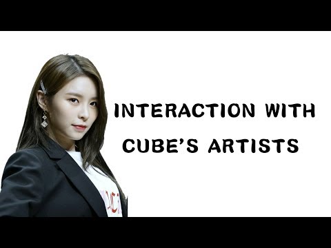 ELKIE INTERACTION WITH CUBE'S ARTISTS(PENTAGON,BTOB,GUANLIN,SEONHO,G-IDLE)