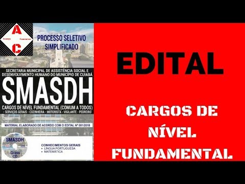 Apostila Concurso SMASDH 2018 - Cargos de Nível Fundamental