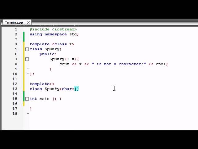 Thumbnail of Template specialization lesson