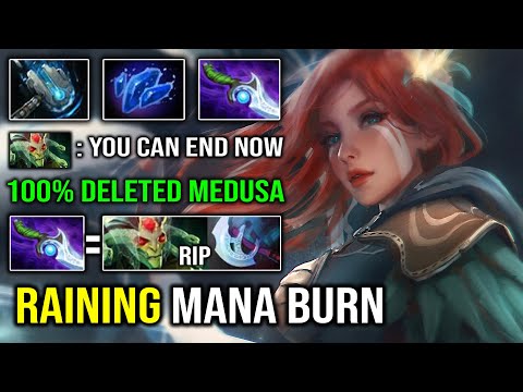 CRAZY Raining Mana Burn 1st ITEM Diffusal Windranger 100% EZ Counter Medusa Dota 2