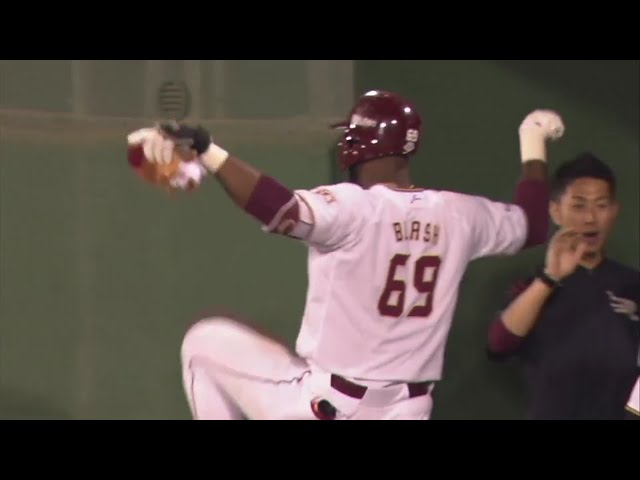 【7回裏】これぞ助っ人!! イーグルス・ブラッシュ 左中間への逆転3ランホームラン!! 2019/5/28 E-L