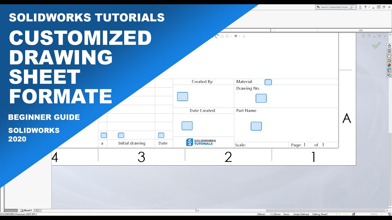 SolidWorks Customized Drawing Sheet Template