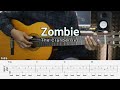 Zombie The Cranberries Fingerstyle Guitar Tutorial TAB Lyrics