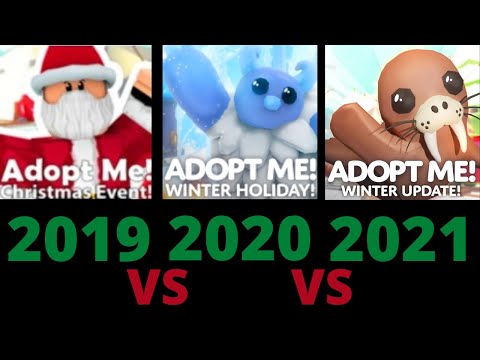 Christmas/Winter Event 2019 vs 2020 vs 2021 (THE ULTIMATE COMPARISON🔥) | Roblox Adopt Me!