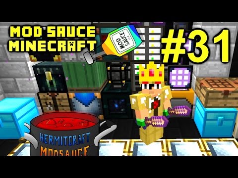 Minecraft Mod Sauce Ep. 31 - New Mods AE2  !!! ( HermitCraft Modded Minecraft )