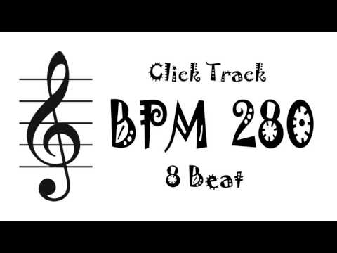 【BPM 280】Drum 8Beat - Rhythm Track Metronome