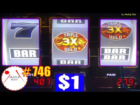 Independence Day Slots Great Win Part 1 (1/3) Triple Wild Dragon Slot Max Bet/ 9 Line 赤富士スロット