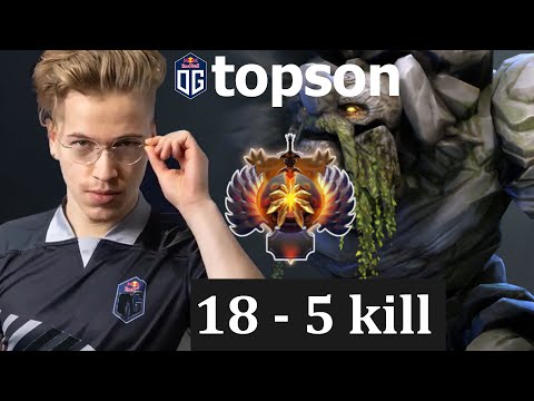 OG.TOPSON TINY WITH SHARD-TRAVEL- DOTA 2 7.29 GAMEPLAY
