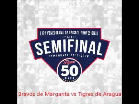SEMIFINAL 1 BRAVOS DE MARGARITA Vs TIGRES DE ARAGUA. JUEGO # 1. 02/01/2016