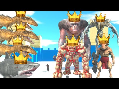 KING GORO + SCOURGE + GOLEM + MINOTAUR + VS KING CARCHARODONTOSAURUS BROTHERS + X3 CARNIVORE DINOS +