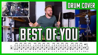 Best Of You - Drum Cover + Notation