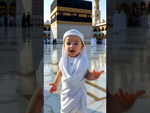 Mashallah! Cute Baby Boy Chants 'Labbaik Allahumma Labbaik' 🕋 | Hajj Journey for Kid | Islamic Video