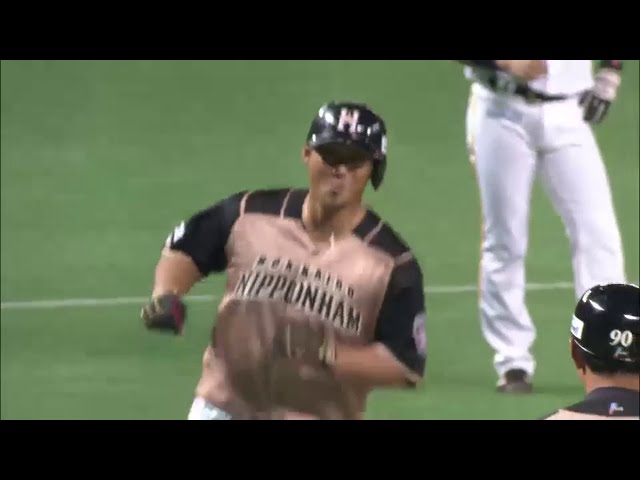 【CS Final】7回表 連夜の4番弾!! ファイターズ中田 同点ソロホームランで試合は振り出しへ!! 2014/10/15 H-F