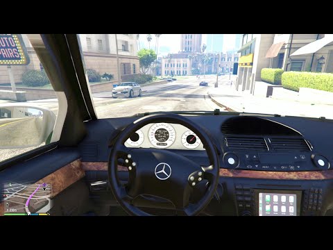 GTA V - Mercedes Benz E55 AMG [Steering Wheel Gameplay]