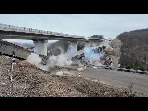 🧨💥💣 SPRENGUNG TALBRÜCKE STERBECKE | A45 | EXPLOSION | Moß ABBRUCH
