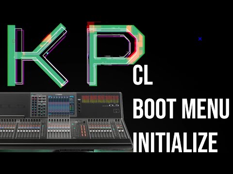Yamaha CL5 full memory initialize including Dante - Boot Menu