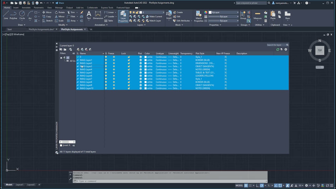 Plot Style Assign Script
