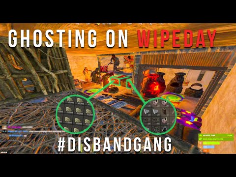 GHOSTING A 50 MAN ZERG ON WIPEDAY!  - RUST