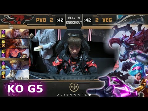 Phong Vũ Buffalo vs Vega Squadron - Game 5 | Knockouts Play-Ins of LoL MSI 2019 | PVB vs VEG G5