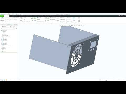 SHEET METAL PART MODELLING AND DRAWING IN CREO 6.0 PART-5