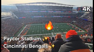 Cincinnati Bengals Paycor Stadium Amazing Atmosphere [4K 60fps] NFL