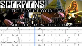 Scorpions - The Riot Of Your Time guitar solo lesson (with tablatures and backing tracks)