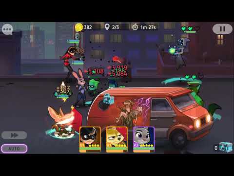 Disney Heroes: Battle Mode (PC) Part 82: Ep. 3 - Downtown & Ep. 4 - Back to the Black