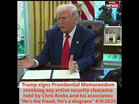 Trump Revokes Chris Krebs Clearance: 'He's the Fraud'; Strips Miles Taylor: 'I Think He's Guilty of Treason'