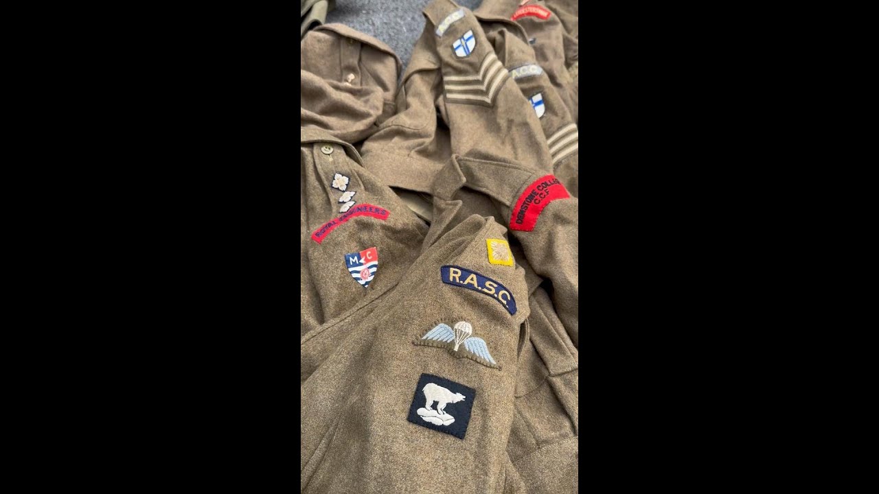 Original British Army battledress jackets - The Militaria Shop