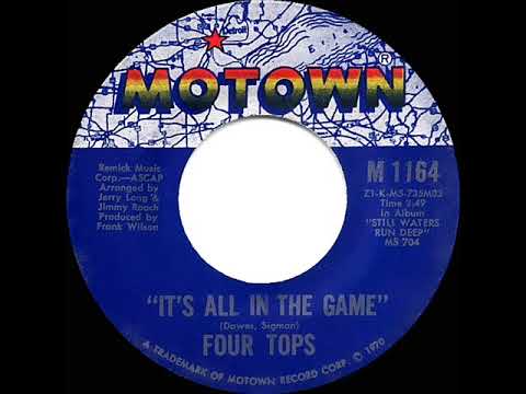 1970 HITS ARCHIVE: It’s All In The Game - Four Tops (mono 45)