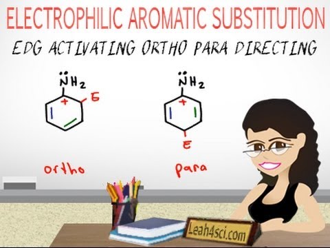 Ortho Para Directing Activators EAS vid 11 by Leah Fisch Video