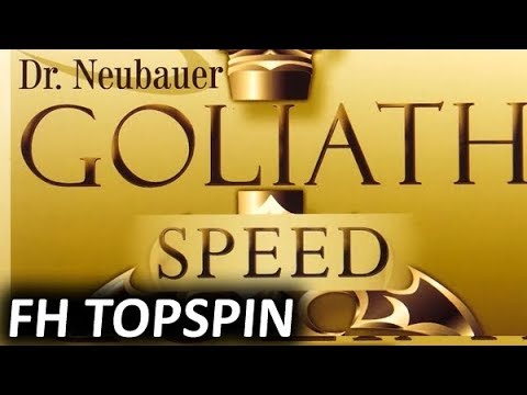 Topspin test DR NEUBAUER Goliath Speed on RED + BLACK Kazak D