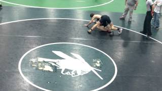 preview picture of video 'Catoosa Tournament - 4th Match - Win by pin'