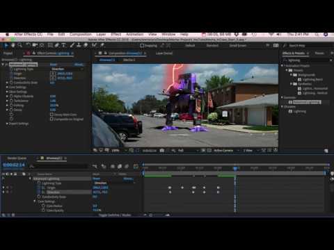 After Effects Compositing Lesson 3 - Lightning