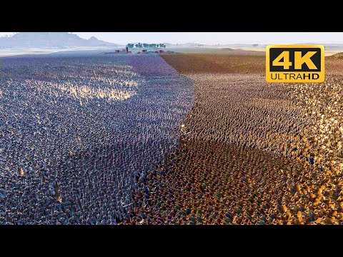 1 MILLION SPARTANS vs HEAVY KNIGHTS | 4K - Ultimate Epic Battle Simulator 2 - UEBS 2