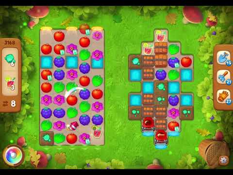 GardenScapes Level 3168 no boosters (16 moves)
