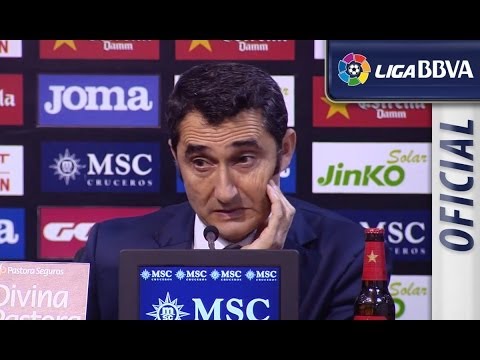 Rueda de Prensa | Press Conference de Valverde tras el Valencia CF (1-1) Athletic Club - HD