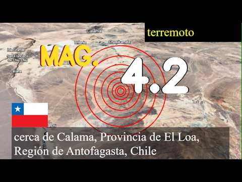Terremoto cerca de Calama, Provincia de El Loa, Región de Antofagasta, Chile actualizaciones en viv